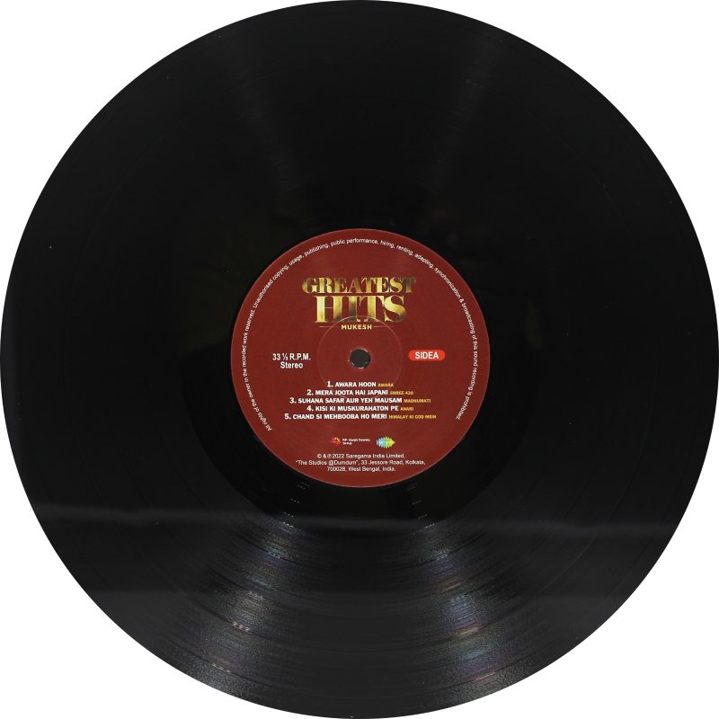 Mukesh Greatest Hits -10221039533200156 - New Release Hindi LP Vinyl Record