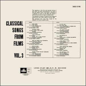 Classical Songs From Films Vol 3 - 3AEX 5196 1