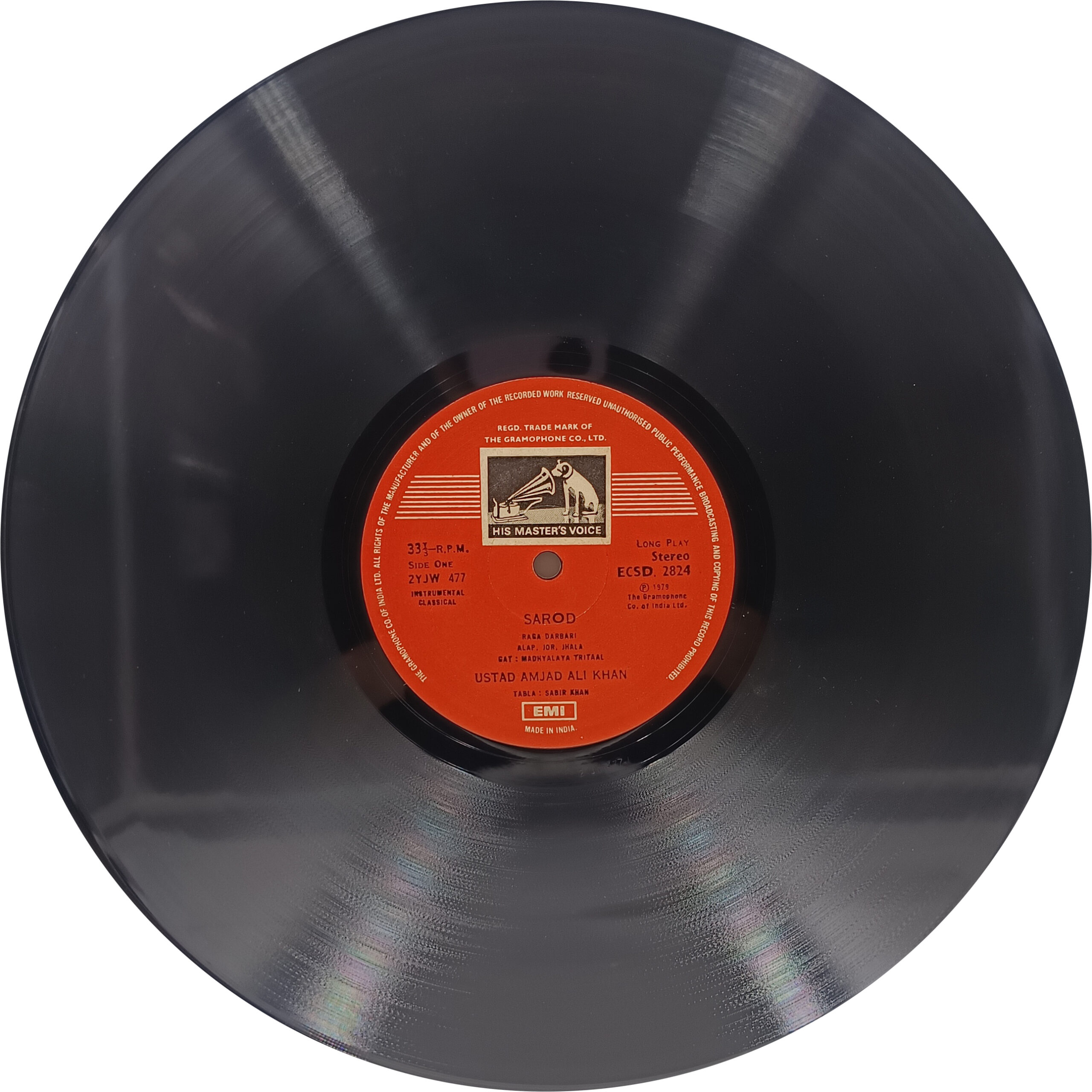 Amjad Ali Khan - Raga Darbari - ECSD 2824 - CBF- Classical Instrumental LP Vinyl Record Amjad Ali Khan - Raga Darbari - ECSD 2824 - CBF- Classical Instrumental LP Vinyl Record