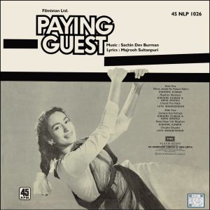 Paying Guest - 45NLP 1026 - (90-95%) - CR - Bollywood LP Vinyl Record-1