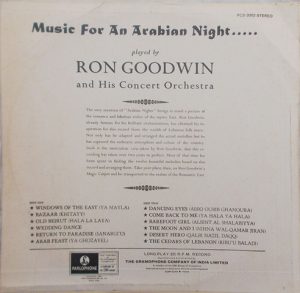 Arbian Night - Ron Goodwin & His Concert Orchestra - PCS 3002 - Western Instrumental LP Vinyl Record