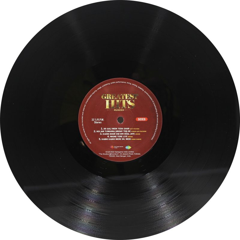 Mukesh Greatest Hits -10221039533200156 - New Release Hindi LP Vinyl Record