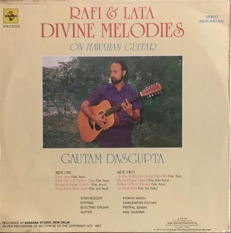 Gautam Dasgupta - Divine Melodies - SNLP 5020 - Instrumental LP Vinyl Record 