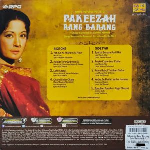 Pakeezah Rang Barang - PMLP 210016 - New Release Hindi LP Vinyl