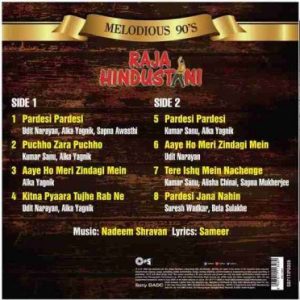Raja Hindustani – 8907011113489 – New Release Hindi LP Vinyl Record