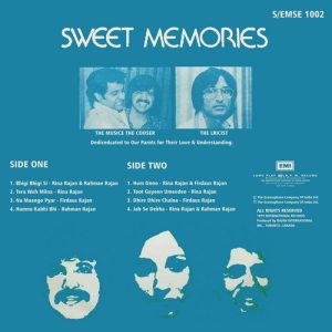 Rajans – Sweet Memories - S/EMSE 1002 - (Condition 90-95%) - Cover Reprinted - LP Record