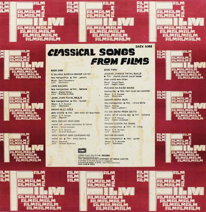 Classical Songs From Films - 3AEX 5088 