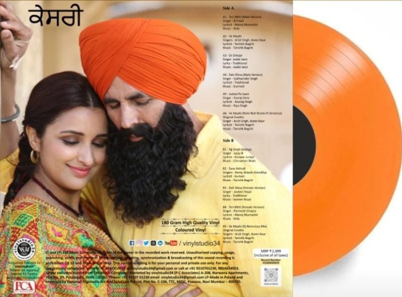 Kesari – VS34ZEE0014 – New Release Hindi LP Vinyl Record