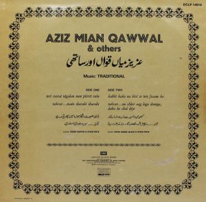 Aziz Mian Qawwal & Others - ECLP 14616 - LP Record