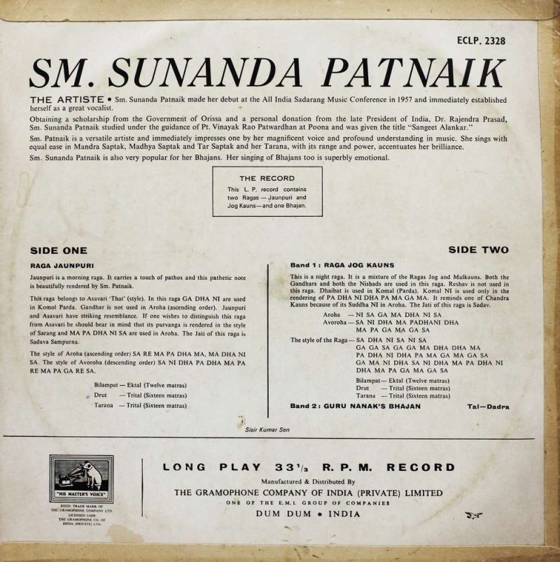 Sunanda Patnaik - ECLP 2328