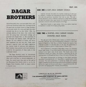 Khansahib Nasir Moinuddin - Khansahib Nasir Aminuddin Dagar - (Dagar Brothers) - EALP 1291