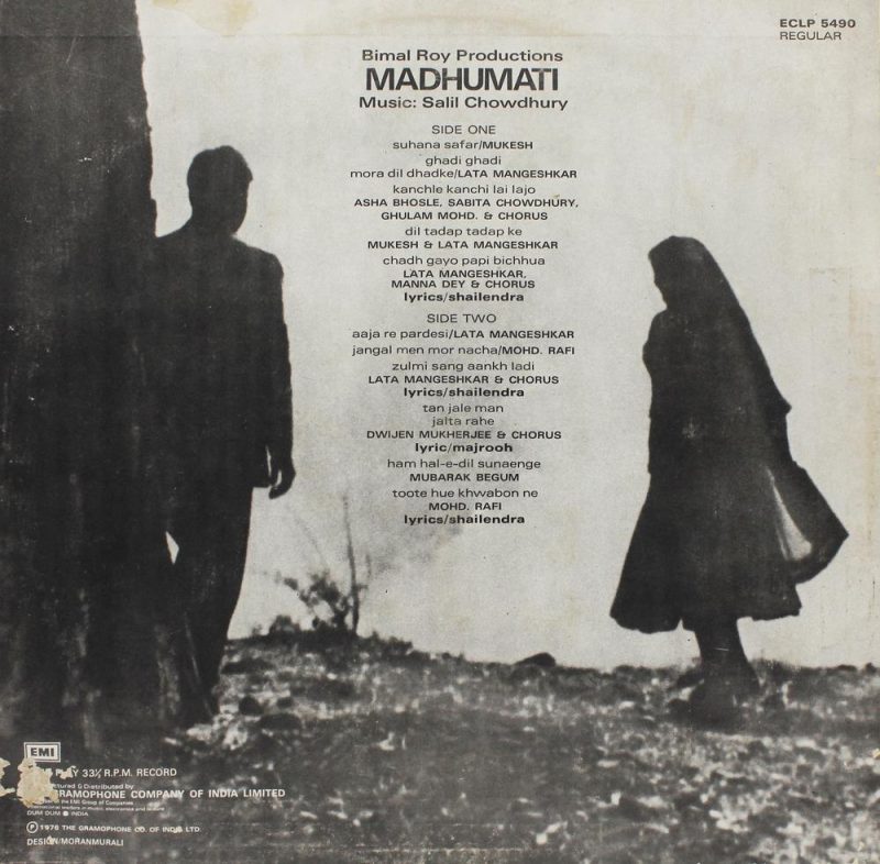 Madhumati - ECLP 5490 - Bollywood LP Vinyl Record