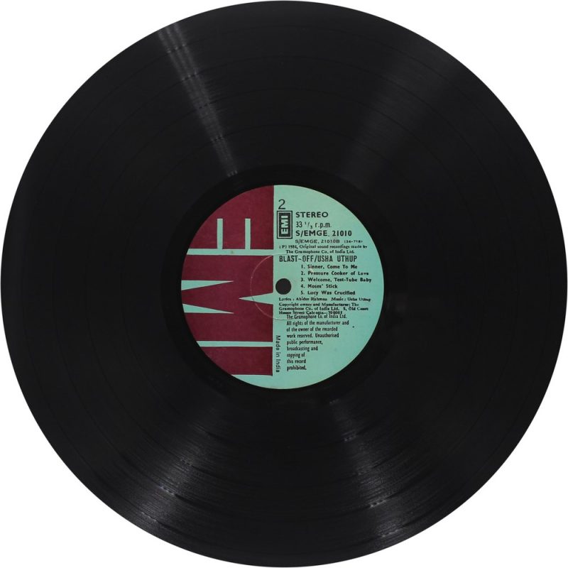 Usha Uthup - Blast Off - S/EMGE 21010 - (Condition - 90-95%) - English LP Vinyl Record