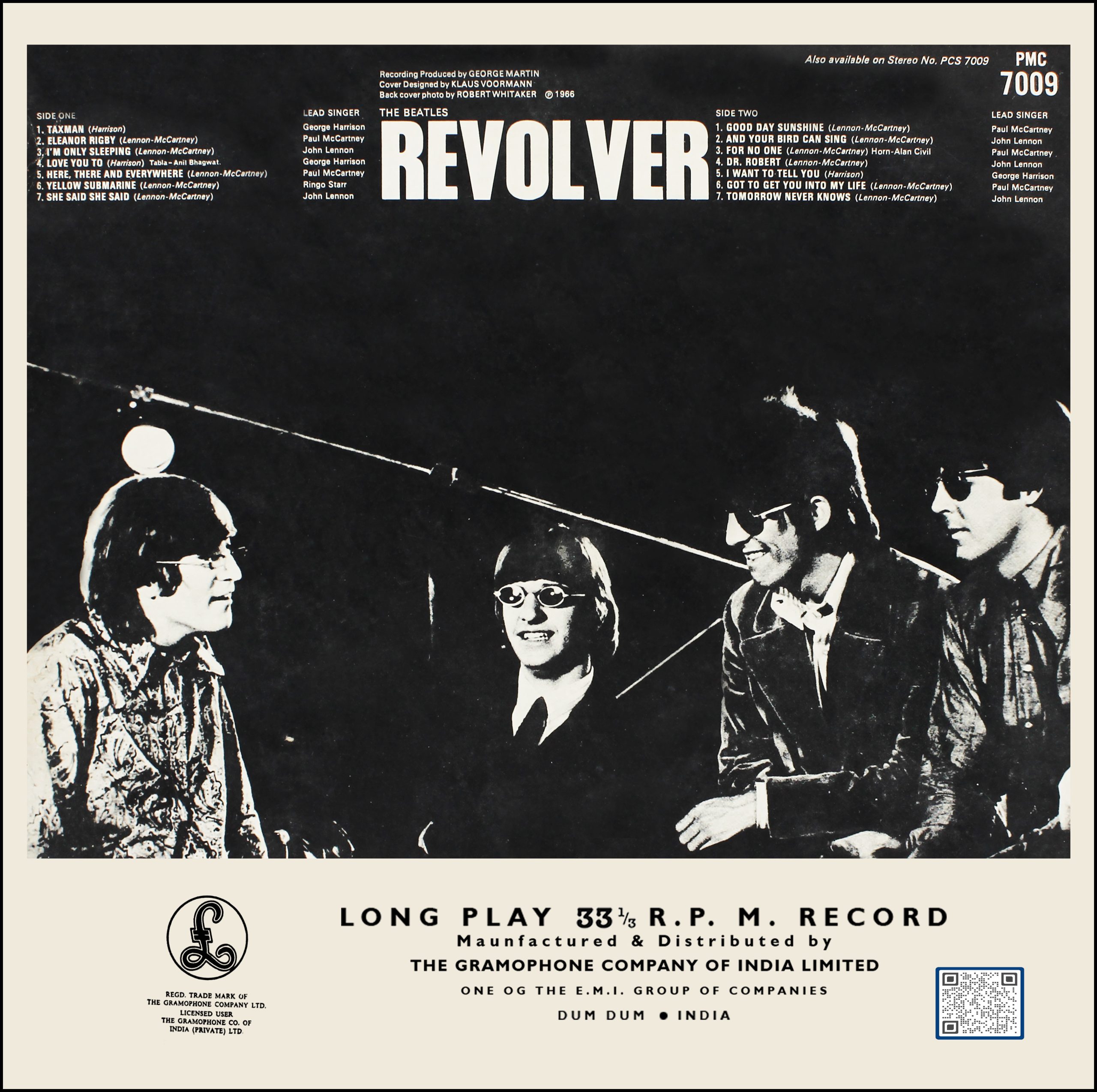 The Beatles – Revolver - PMC 7009 - (85-90%) - CR - English LP