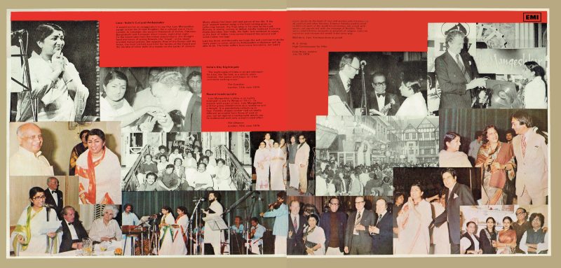 Lata Mangeshkar - Live At London Palladium - ECSD 568-88 - Cover Reprinted - 2LP Set - Film Hits LP Vinyl Record