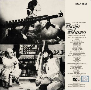 Baiju Bawra - EALP 4069 - (Condition - 85-90%) - Cover Reprinted - Bollywood LP Vinyl Record