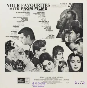 Your Favourites - Hits From Films - D/ELRZ 26 - (Condition - 85-90%) - Regal First Pressing - Cover Reprinted - LP Record