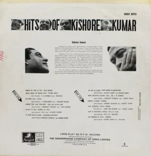 Kishore Kumar - Hits Of - 3AEX 5073