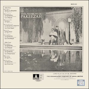 Pakeezah - MOCE 4121 – (Condition 90-95%) – Cover Reprinted - Odeon First Pressing - Bollywood Rare LP Vinyl Record