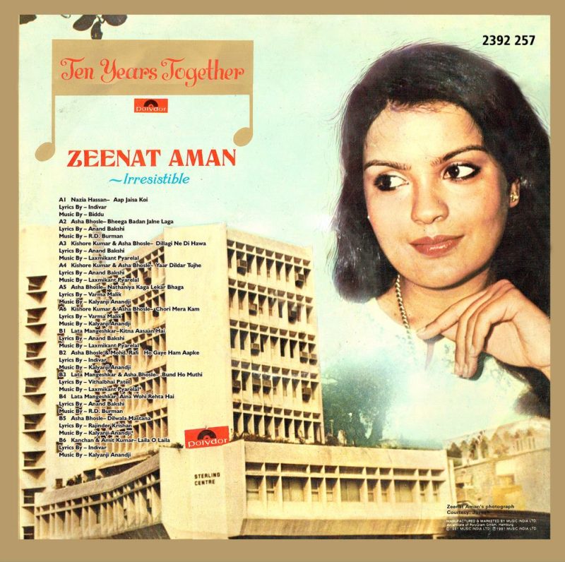 Zeenat Aman - Ten Years Together - 2392 257