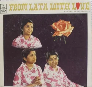 Lata Mangeshkar - With Love Her Twelve Golden Hits - 3AEX 5256 - (80-85%) - Film Hits LP Vinyl