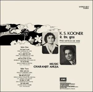 K. S. Kooner - Pind Mitran De Ayee - S/45NLP 4017 - (Condition 80-85%) - Cover Reprinted - LP Record