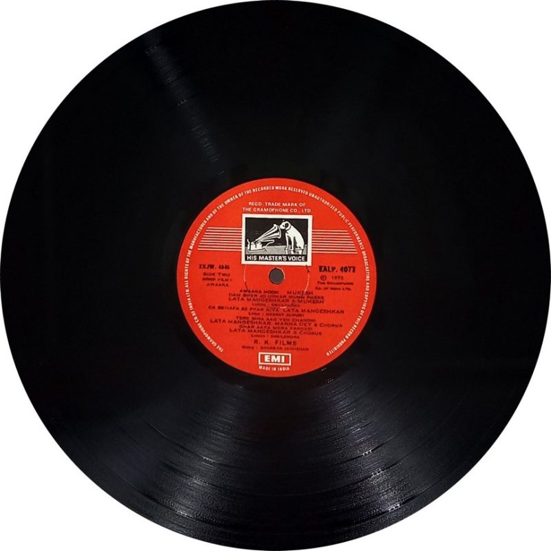 Awara - EALP 4077 - Bollywood LP Vinyl Record