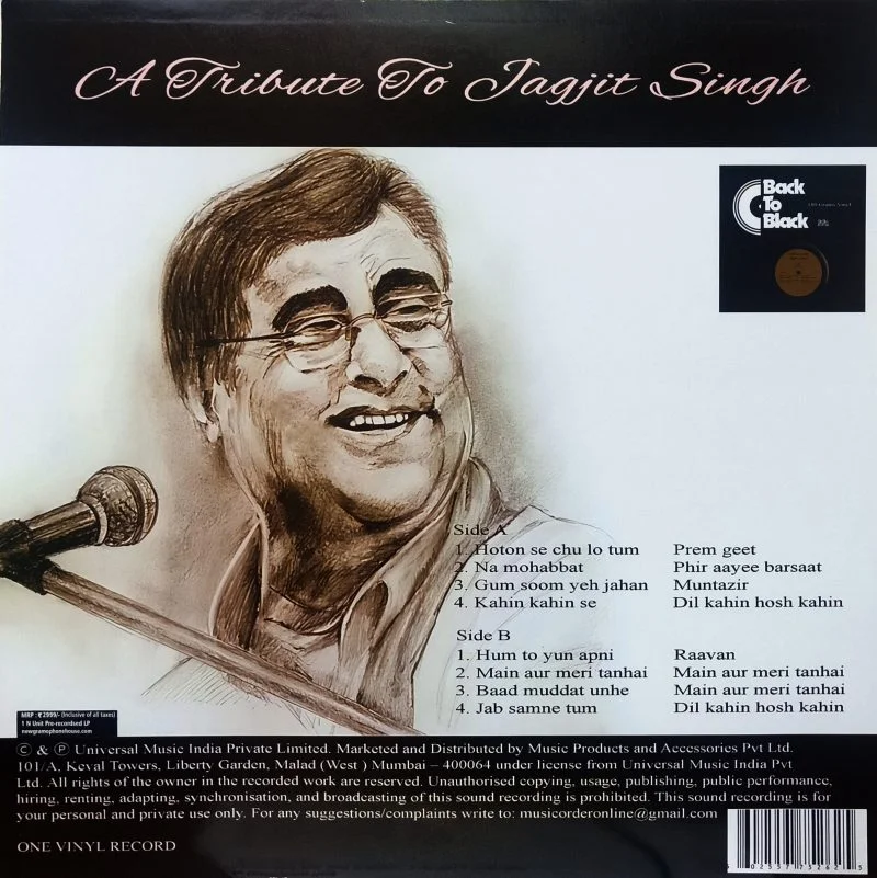 Jagjit Singh - A Tribute To - 02557752625
