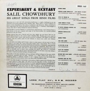 Salil Chowdhury – Experiment & Ecstasy - MOCE 1167