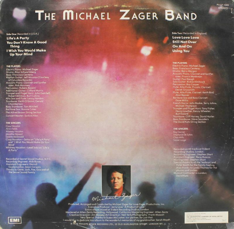 Michael Zager Band - Life's A Party - PVLP 1045