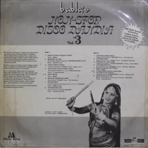 Babla’s – Non Stop Disco Dandia Vol. 3 – 2394 805 – (85-90%) – Instrumental LP Vinyl