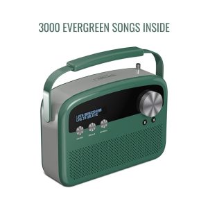 Saregama Carvaan Lite Hindi - Portable Music Player with 3000 Pre-Loaded Evergreen Songs, FM/BT/AUX Radio - (Jade Green)