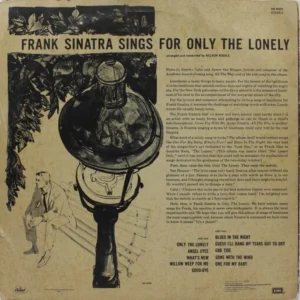 Frank Sinatra – Sings for Only the Lonely – SN 16202 – (90-95%) – English LP Vinyl