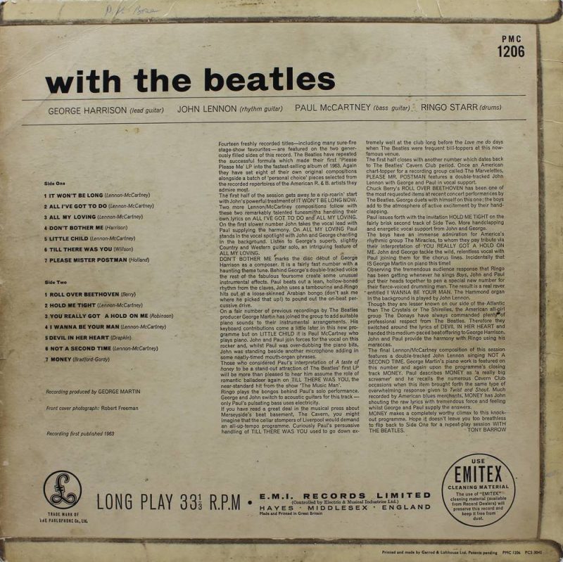 The Beatles - With The Beatles - PMC 1206