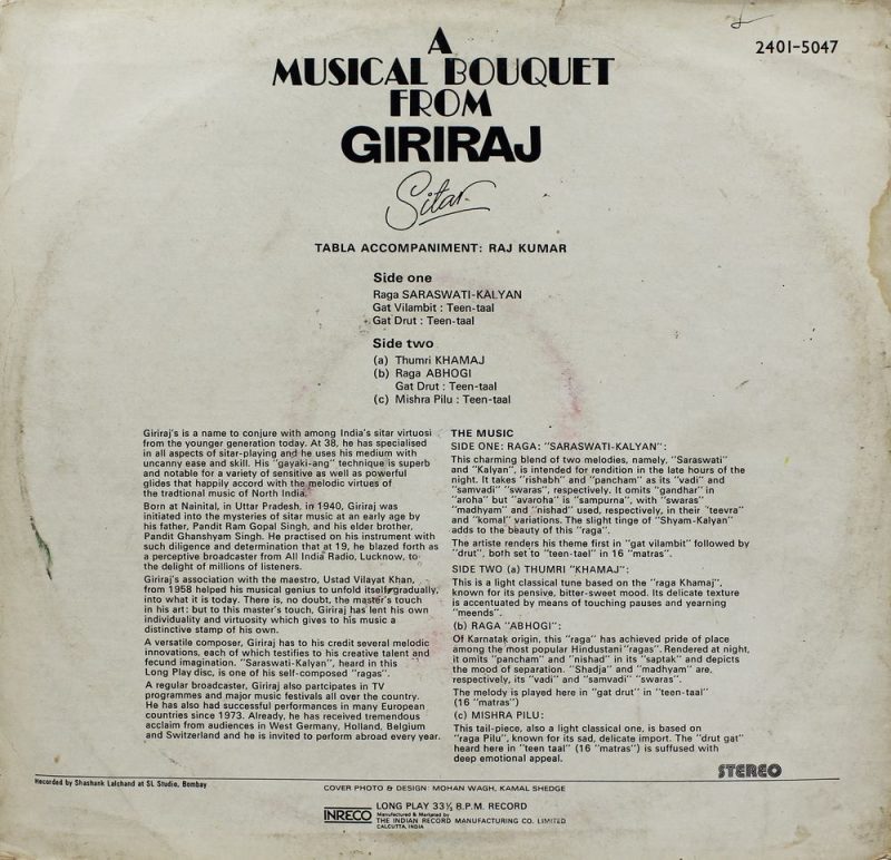 Giriraj (A Musical Bouquet From) - 2401 5047