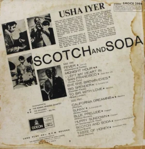 Usha Iyer - Scotch & Soda - SMOCE 2006 - (90-95%) - English Songs LP Vinyl