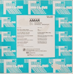 Amar - ECLP 5520 - (80-85%) - Bollywood LP Vinyl Record