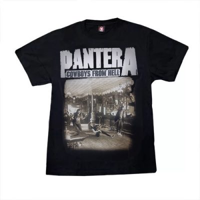 Pantera - Cowboys From Hell T'Shirt Music - (100% Cotton) - TM215 - Size - Medium