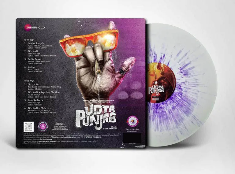 Udta Punjab - VS34ZEE0022 - CBF - New Release Hindi LP Vinyl Record Udta Punjab - VS34ZEE0022 - CBF - New Release Hindi LP Vinyl Record