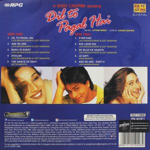 Dil To Pagal Hai – PSLP 210008 - New Release Hindi LP Vinyl Record