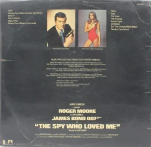 The Spy Who Loved Me - UAG 30098 - (90-95%) - CBF - English LP Vinyl