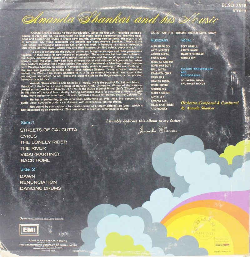Ananda Shankar And His Music - ECSD 2528