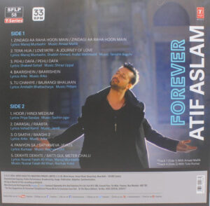 Atif Aslam - Forever - SFLP 58 - New Release Hindi LP Vinyl Record