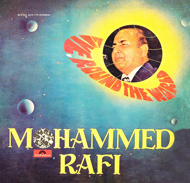 Mohd. Rafi - Live Round The World - 2675 176 - (Condition 90-95%) – Cover Reprinted - Film Hits Vinyl Record 2LP Set