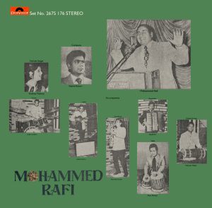 Mohd. Rafi - Live Round The World - 2675 176 - (Condition 90-95%) – Cover Reprinted - Film Hits Vinyl Record 2LP Set