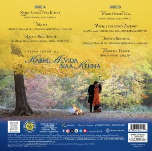 Kabhi Alvida Naa Kehna -  VS34SONY0041 - Cover Book Fold - LP Record