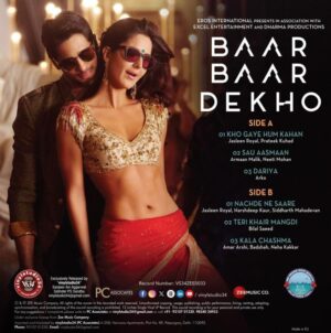 Baar Baar Dekho – VS34ZEE0033 – Splattered Coloured – New Released Hindi LP Vinyl