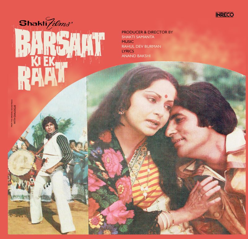 Barsaat Ki Ek Raat - 4418 5130 - (Condition 90-95%) - Cover Book Fold – Cover Reprinted - Bollywood Rare LP Vinyl Record