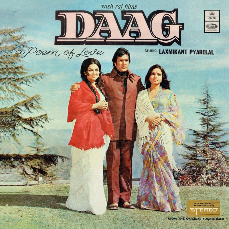 Daag - D/MOCE 4174 - (Condition 80-85%) – Cover Reprinted – Odeon First Pressing - Bollywood Rare LP Vinyl Record