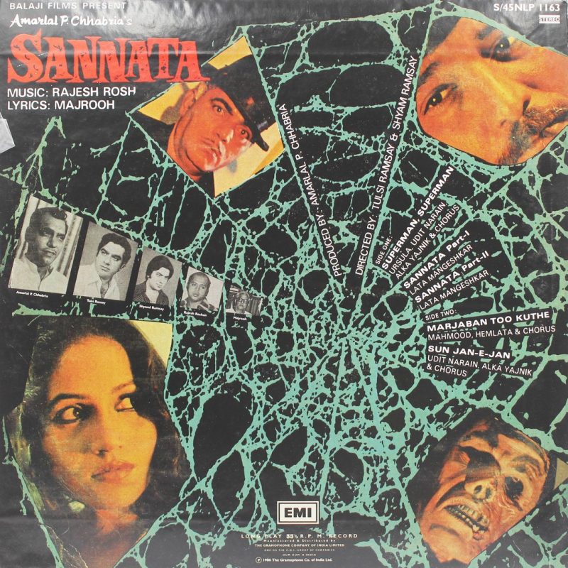 Sannata - S/45NLP 1163 – (Condition 80-85%) - Cover Reprinted - Bollywood Rare LP Vinyl Record